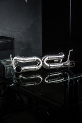 Stainless Steel Competition X Pipe Exhaust - Ferrari 488 - SSR Performance